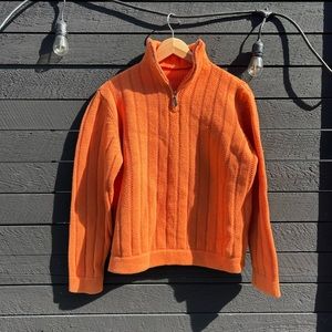 HERMES KNITTED ZIP SWEATER 100 % EXTRA FINE MERINO WOOL